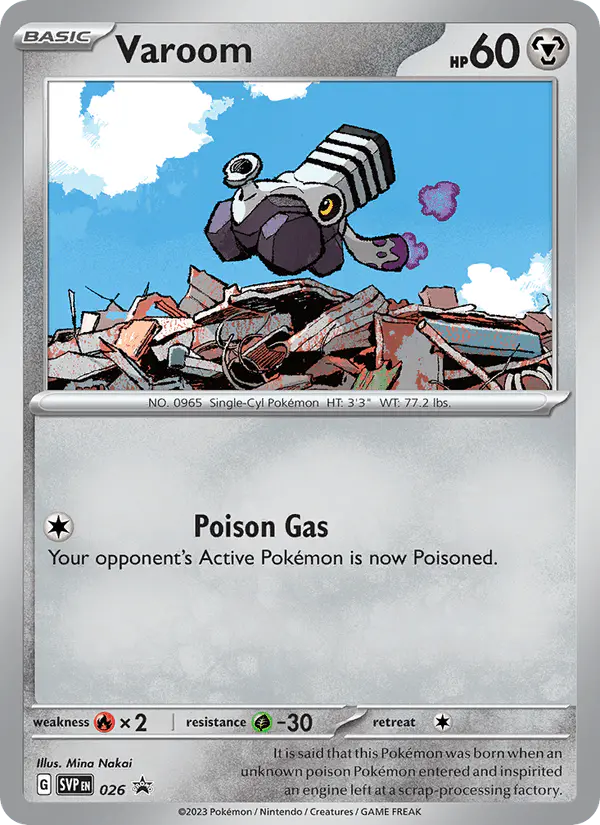 Carta Varoom #26 de SVP Black Star Promos