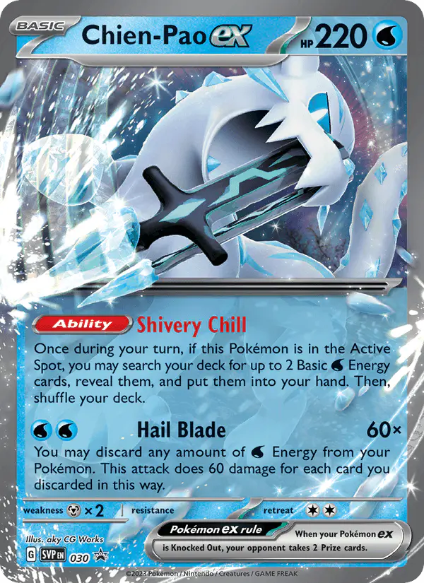 Carta Chien-Pao ex #30 de SVP Black Star Promos