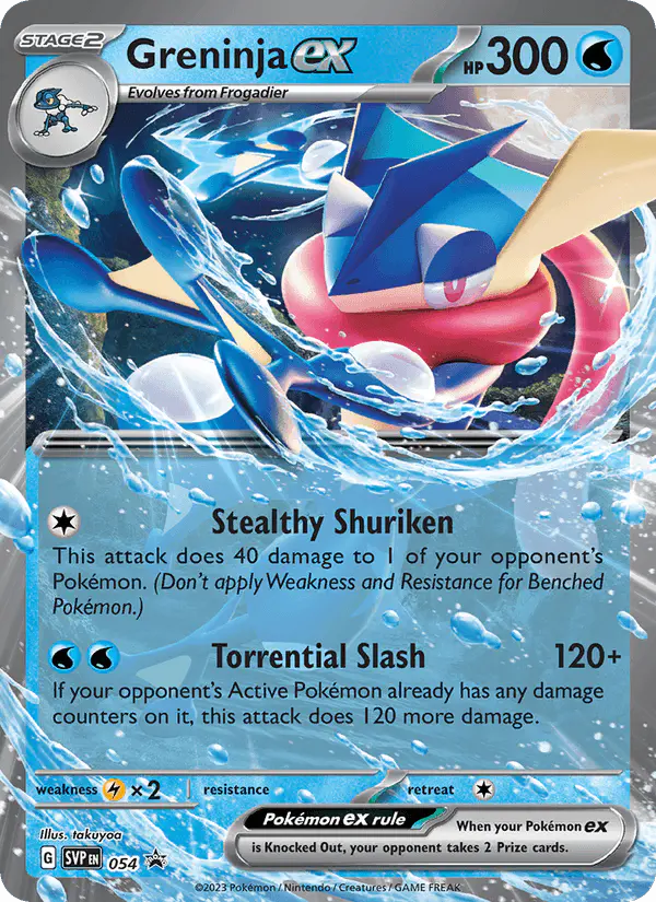 Carta Greninja ex #54 de SVP Black Star Promos