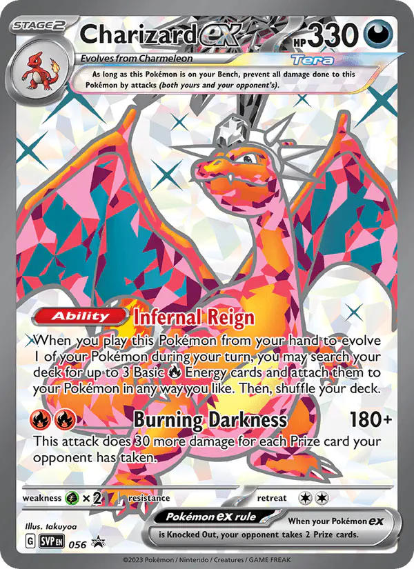 Carta Charizard ex #56 de SVP Black Star Promos