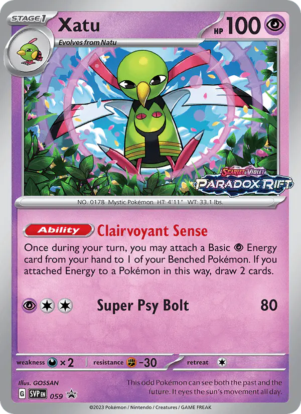Carta Xatu #59 de SVP Black Star Promos