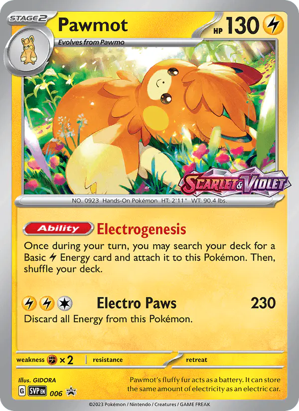 Carta Pawmot #6 de SVP Black Star Promos