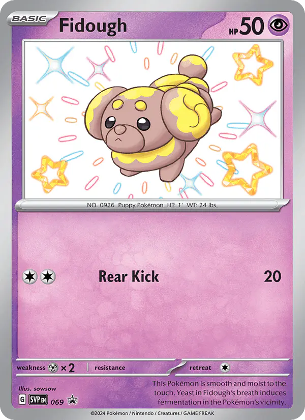 Carta Fidough #69 de SVP Black Star Promos