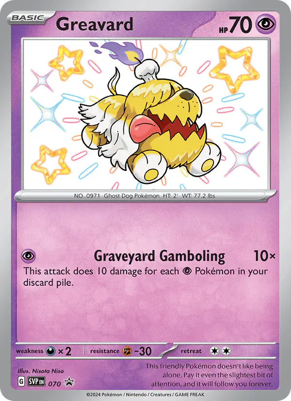 Carta Greavard #70 de SVP Black Star Promos