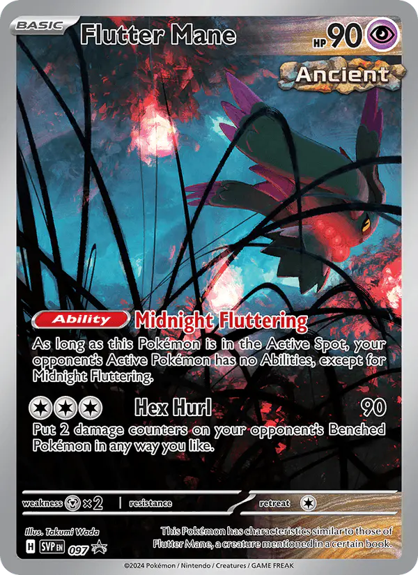 Carta Flutter Mane #97 de SVP Black Star Promos