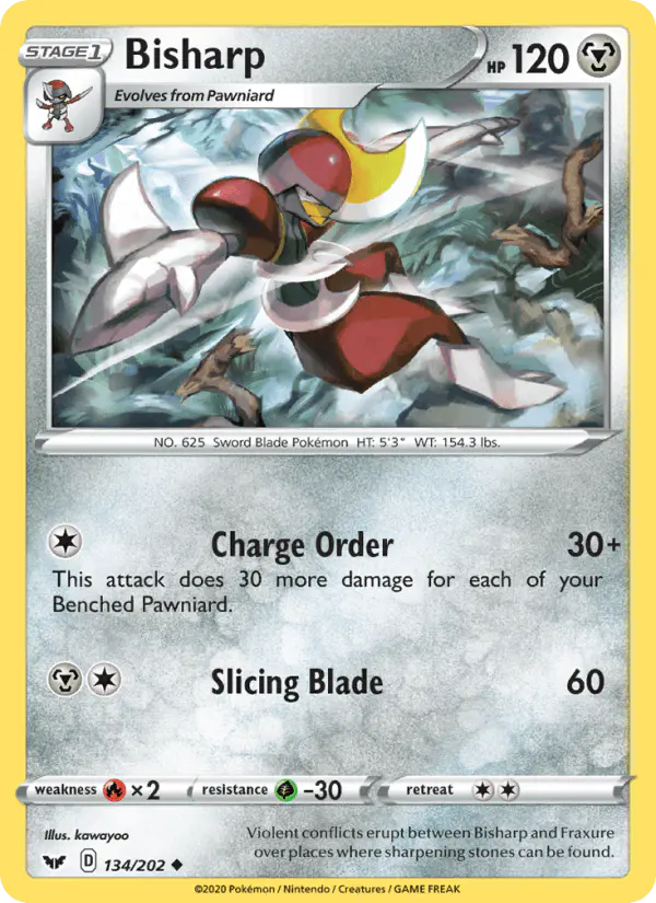 Carta Bisharp 134/202 de Sword & Shield