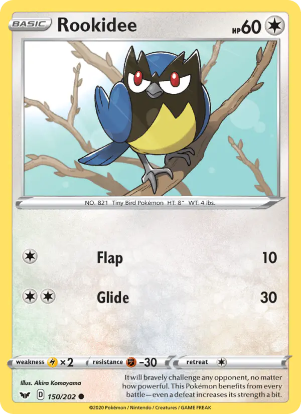 Carta Rookidee 150/202 de Sword & Shield