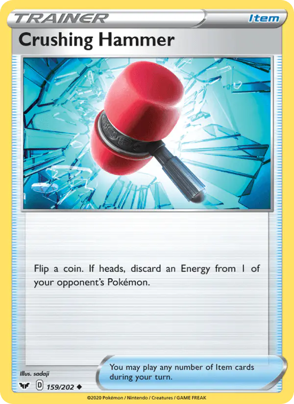 Carta Crushing Hammer 159/202 de Sword & Shield