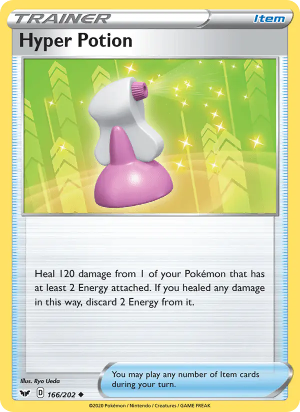 Carta Hyper Potion 166/202 de Sword & Shield