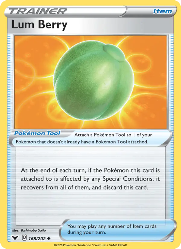 Carta Lum Berry 168/202 de Sword & Shield