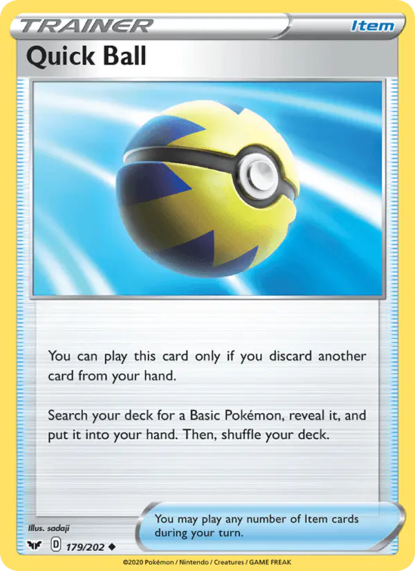 Carta Quick Ball 179/202 de Sword & Shield