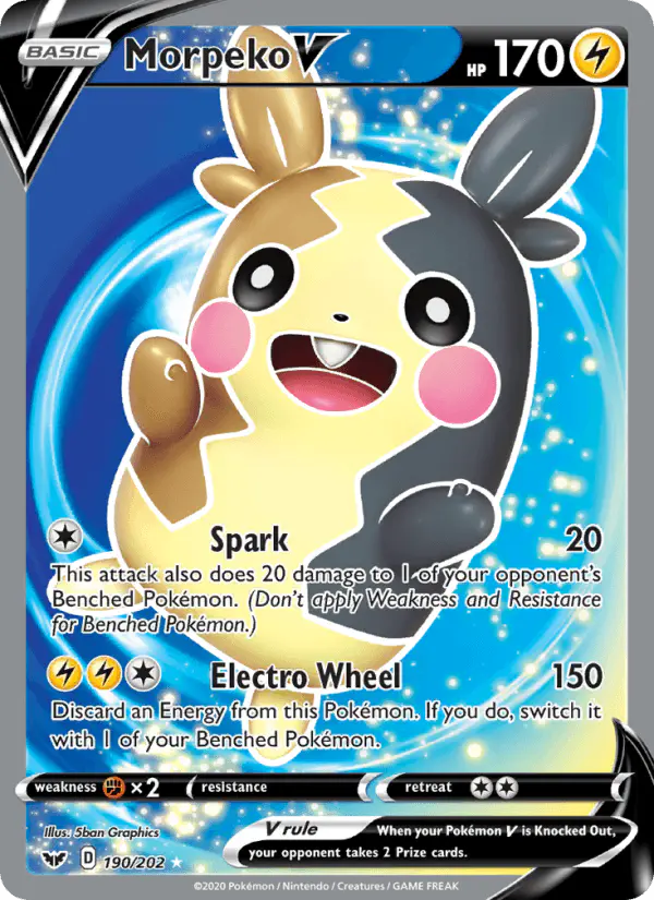 Carta Morpeko V 190/202 de Sword & Shield