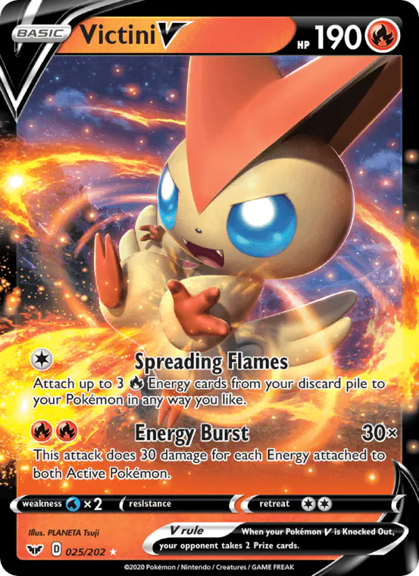 Carta Victini V 025/202 de Sword & Shield