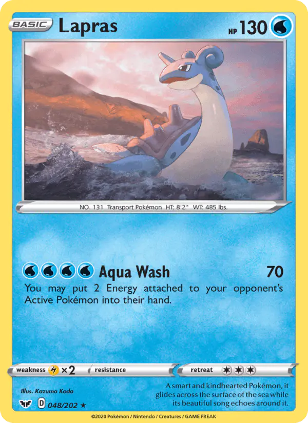 Carta Lapras 048/202 de Sword & Shield