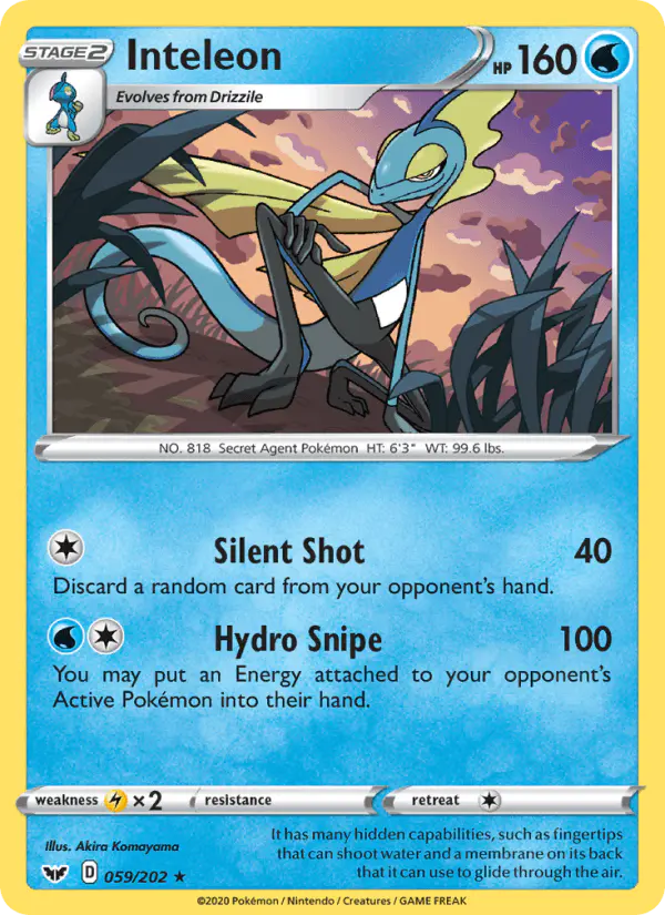 Carta Inteleon 059/202 de Sword & Shield