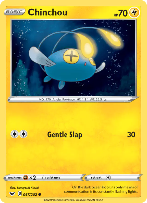 Carta Chinchou 067/202 de Sword & Shield