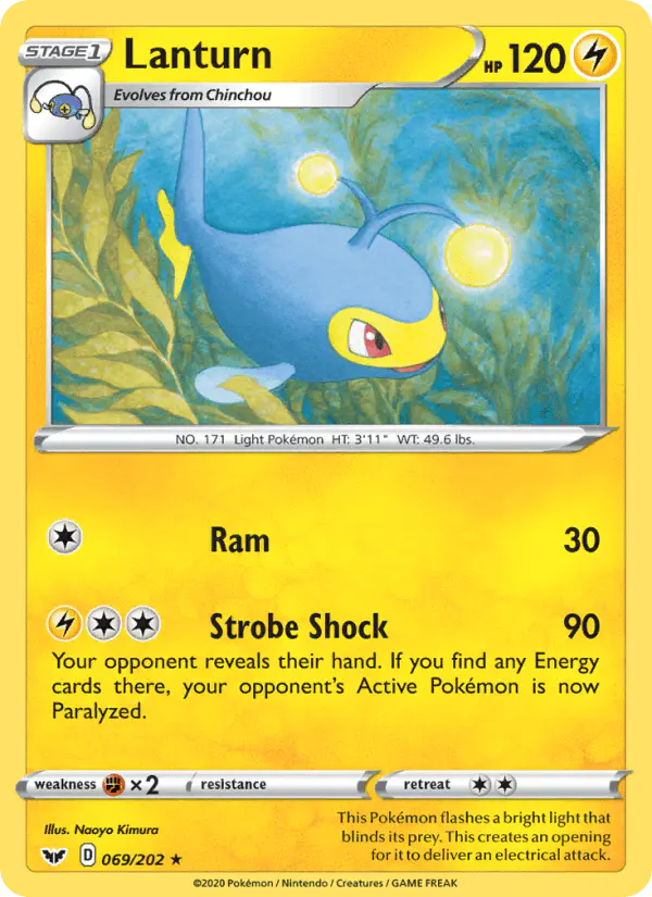 Carta Lanturn 069/202 de Sword & Shield
