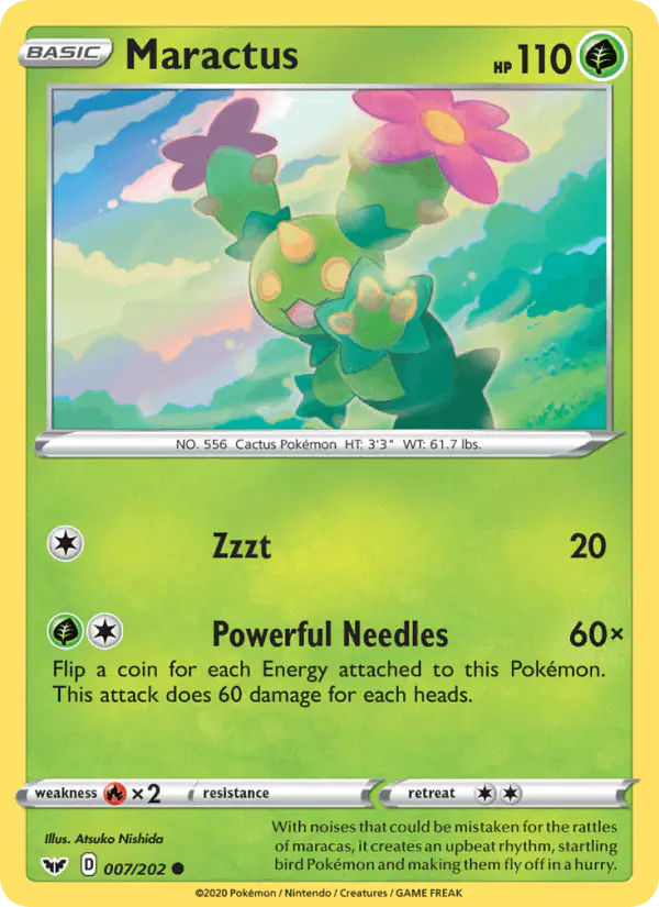 Carta Maractus 007/202 de Sword & Shield
