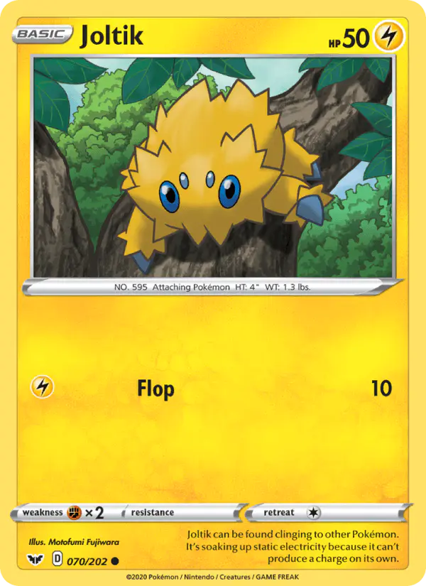 Carta Joltik 070/202 de Sword & Shield