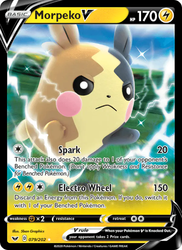 Carta Morpeko V 079/202 de Sword & Shield