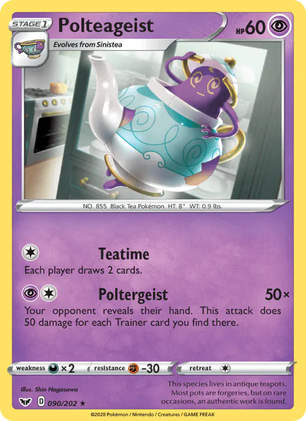Carta Polteageist 090/202 de Sword & Shield