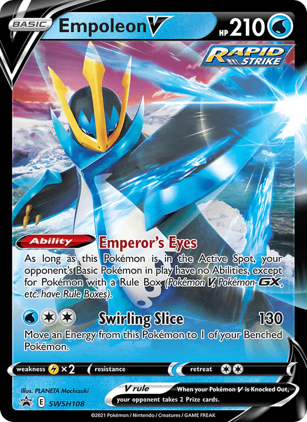 Carta Empoleon V SWSH108 de SWSH Black Star Promos