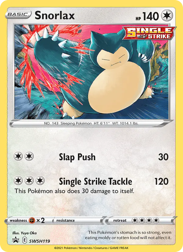 Carta Snorlax SWSH119 de SWSH Black Star Promos