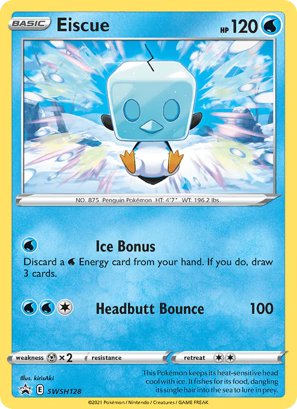 Carta Eiscue SWSH128 de SWSH Black Star Promos