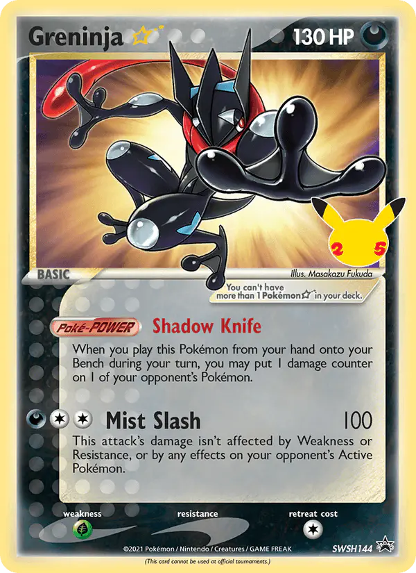Carta Greninja ☆ SWSH144 de SWSH Black Star Promos
