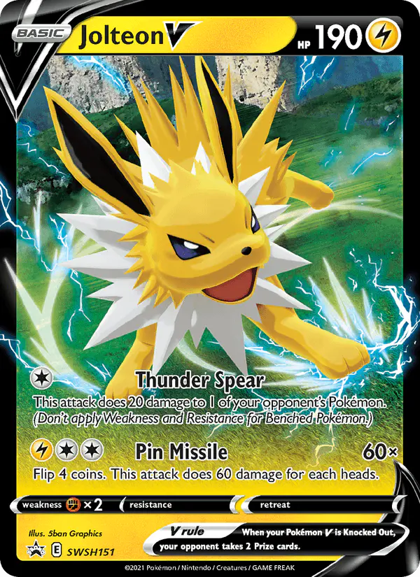 Carta Jolteon V SWSH151 de SWSH Black Star Promos