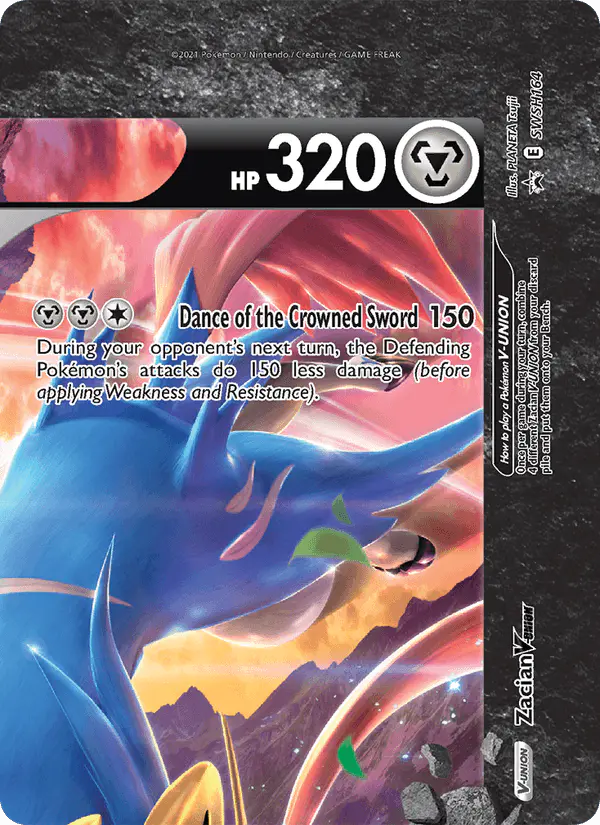 Carta Zacian V-UNION SWSH164 de SWSH Black Star Promos