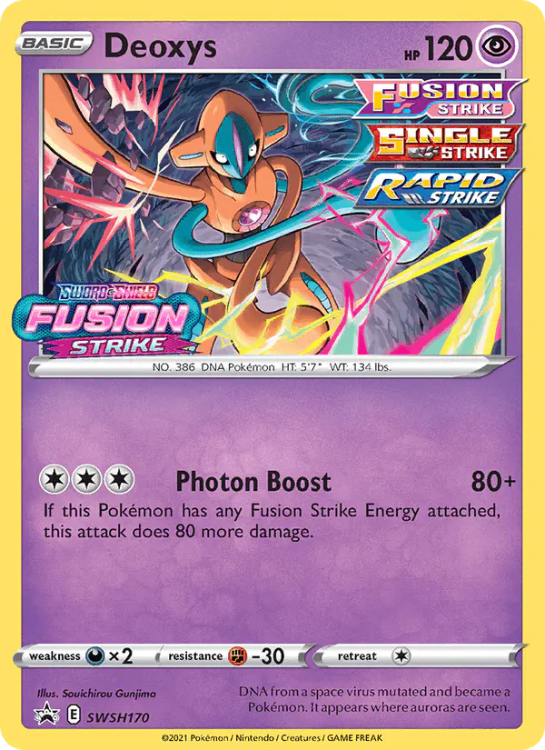 Carta Deoxys SWSH170 de SWSH Black Star Promos