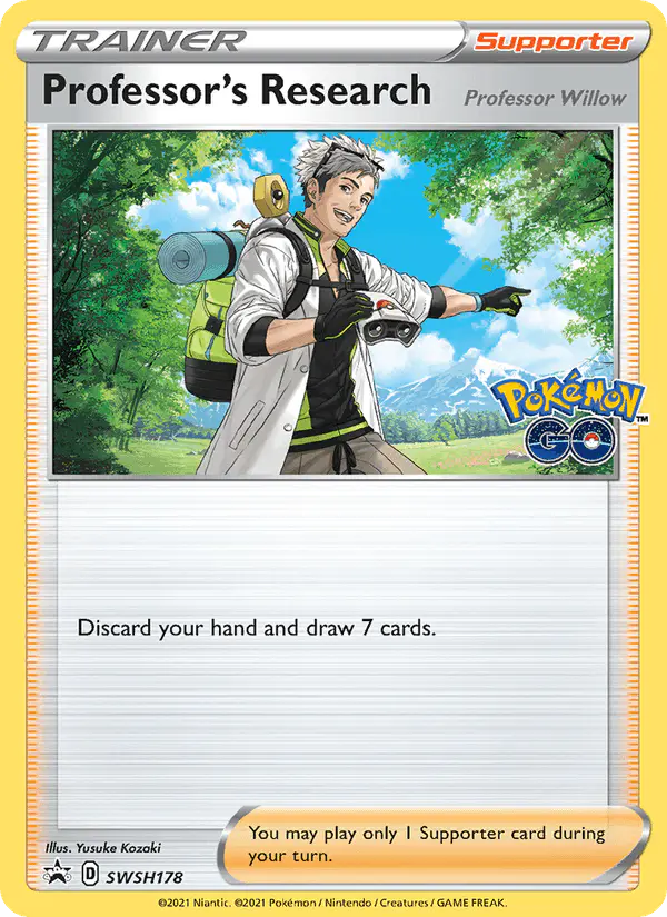 Carta Professor's Research SWSH178 de SWSH Black Star Promos