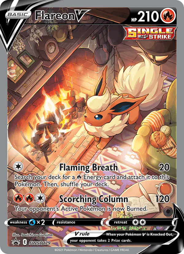 Carta Flareon V SWSH179 de SWSH Black Star Promos