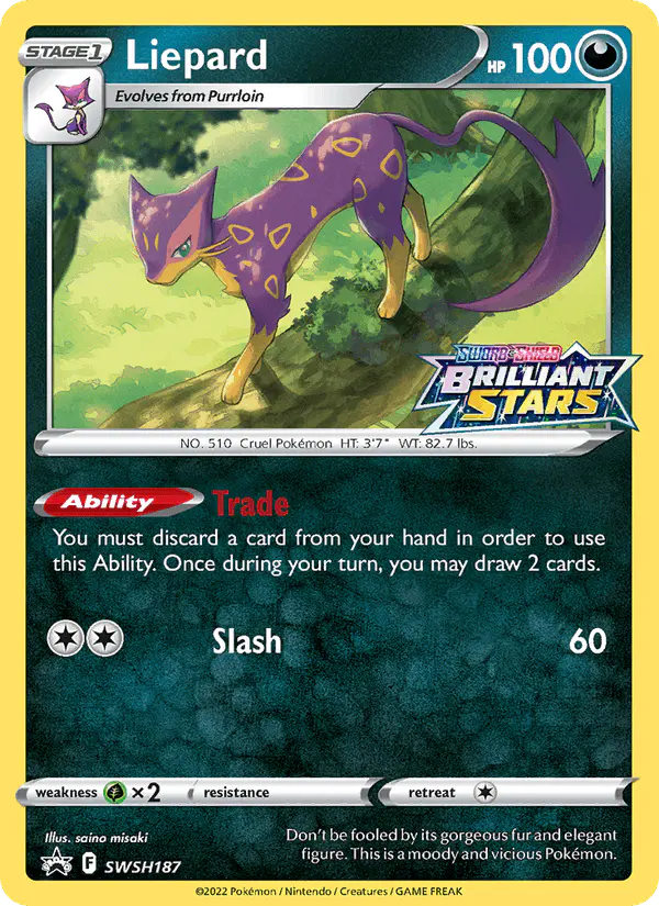Carta Liepard SWSH187 de SWSH Black Star Promos