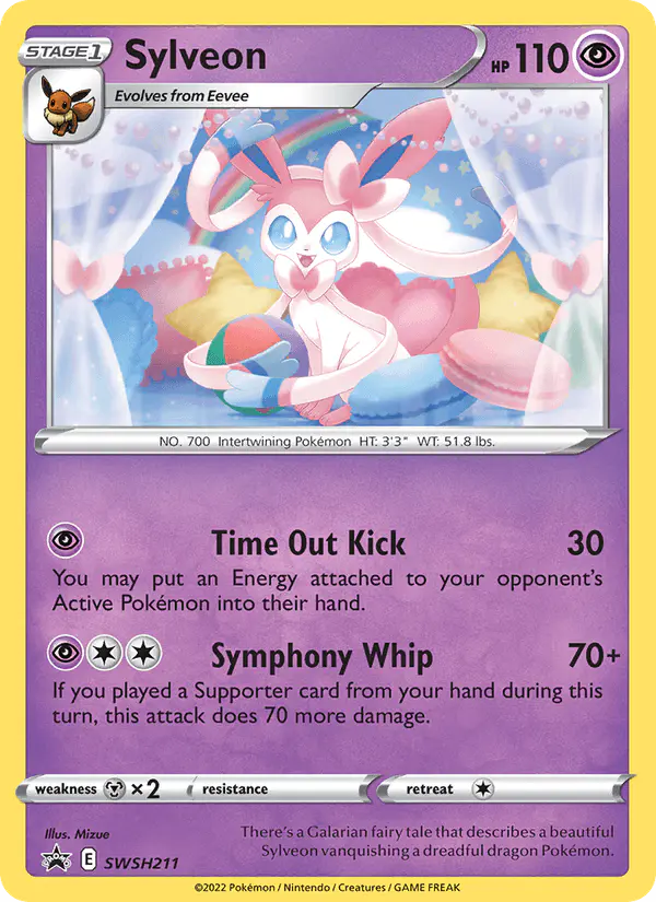 Carta Sylveon SWSH211 de SWSH Black Star Promos