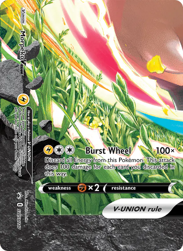 Carta Morpeko V-UNION SWSH217 de SWSH Black Star Promos