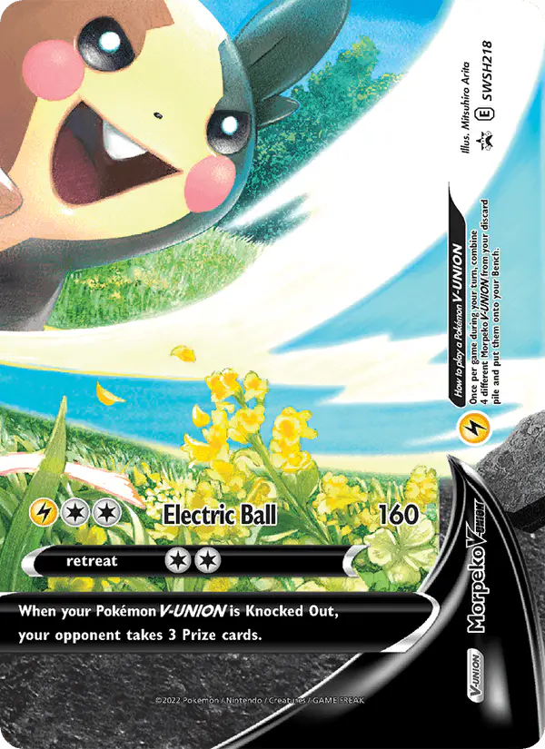 Carta Morpeko V-UNION SWSH218 de SWSH Black Star Promos