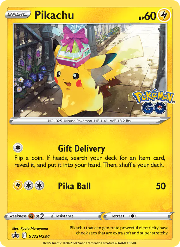 Carta Pikachu SWSH234 de SWSH Black Star Promos