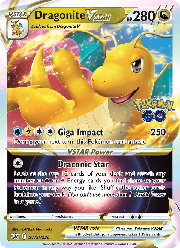 Carta Dragonite VSTAR SWSH236 de SWSH Black Star Promos