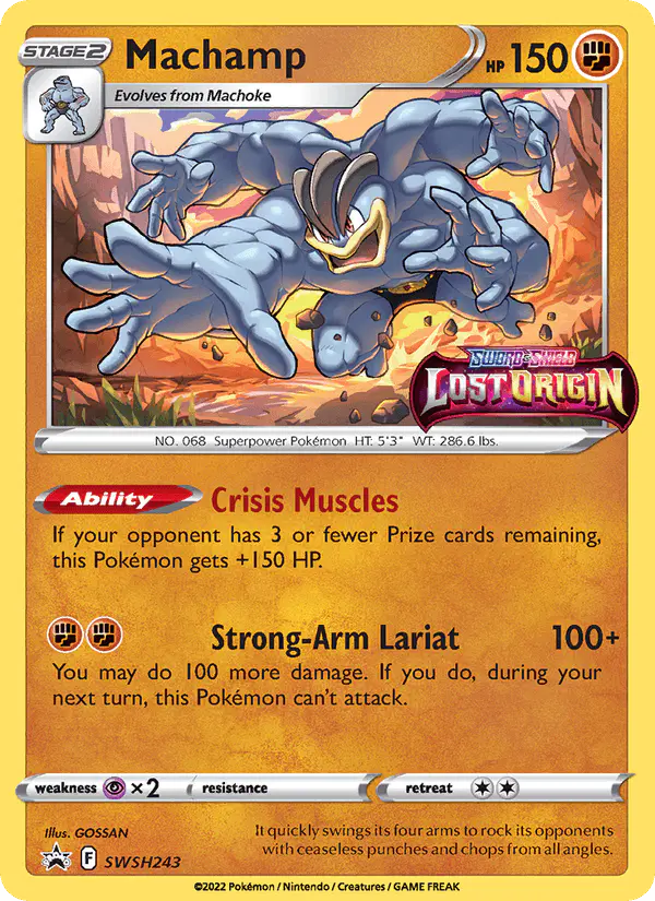 Carta Machamp SWSH243 de SWSH Black Star Promos