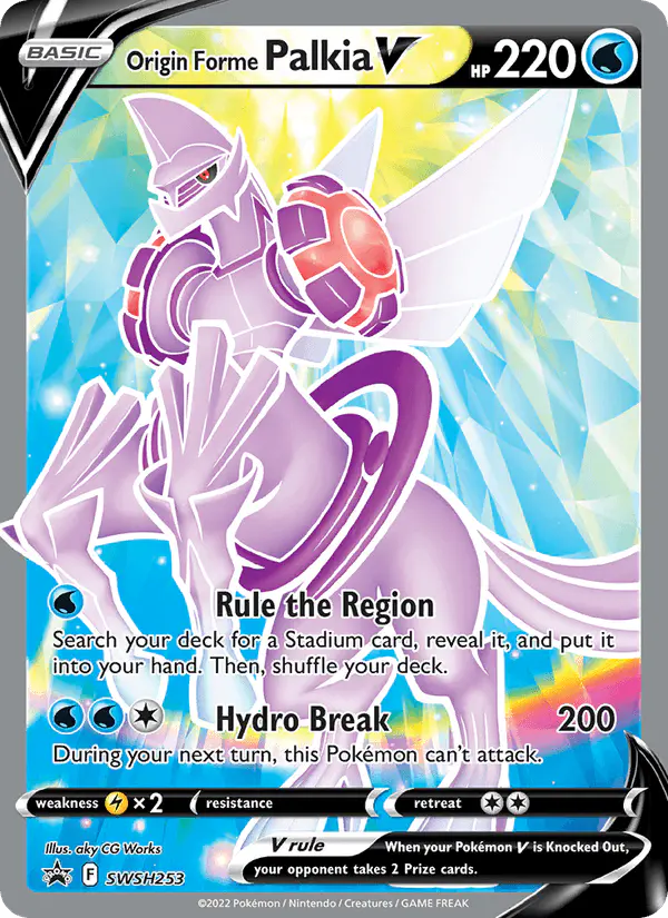 Carta Origin Forme Palkia V SWSH253 de SWSH Black Star Promos