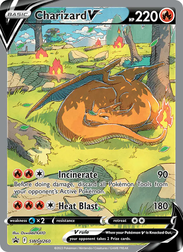 Carta Charizard V SWSH260 de SWSH Black Star Promos