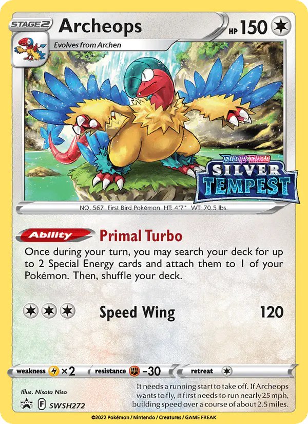 Carta Archeops SWSH272 de SWSH Black Star Promos