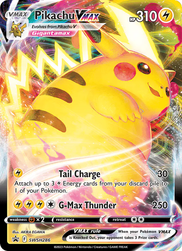 Carta Pikachu VMAX SWSH286 de SWSH Black Star Promos