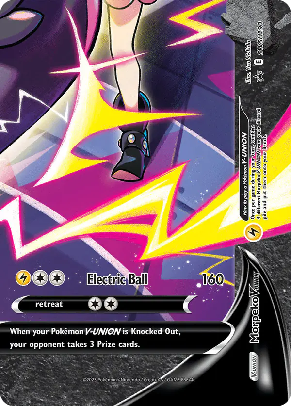 Carta Morpeko V-UNION SWSH290 de SWSH Black Star Promos