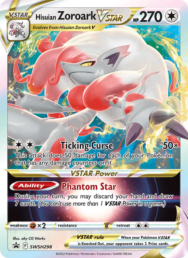 Carta Hisuian Zoroark VSTAR SWSH298 de SWSH Black Star Promos