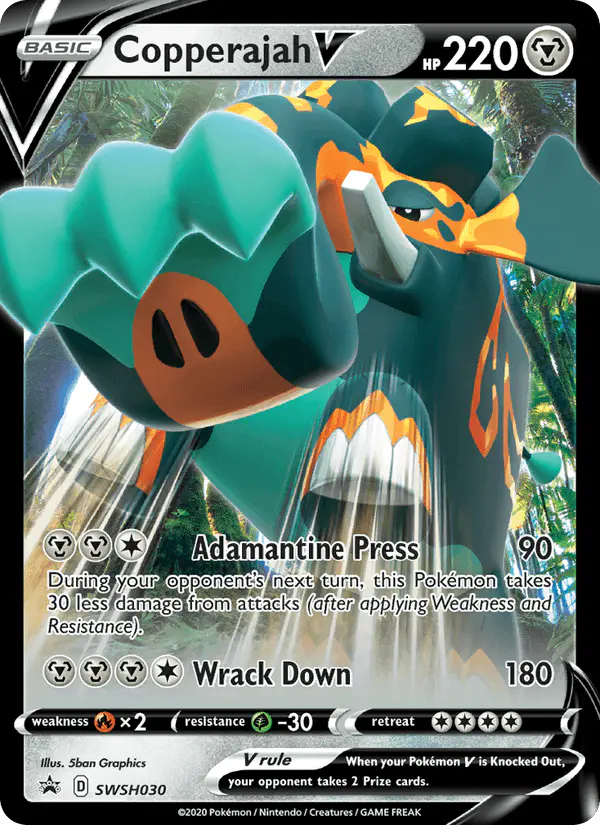 Carta Copperajah V SWSH030 de SWSH Black Star Promos