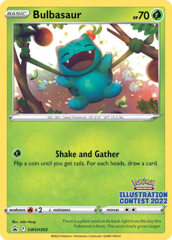 Carta Bulbasaur SWSH303 de SWSH Black Star Promos