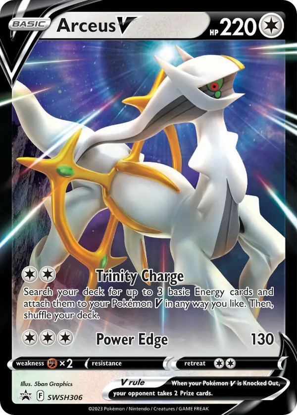 Carta Arceus V SWSH306 de SWSH Black Star Promos